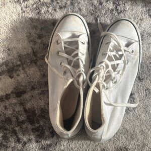 White High-Top Sneakers